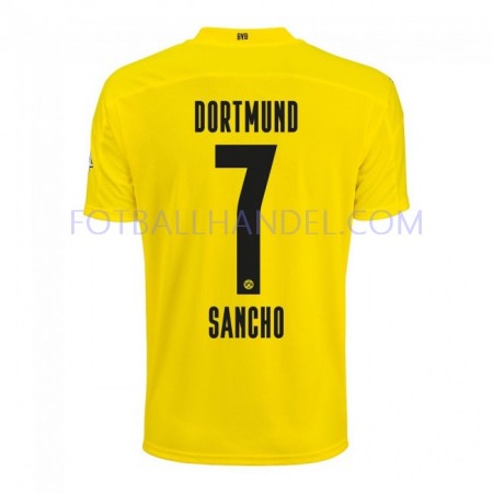 Herre Fotballdrakter Borussia Dortmund Jadon Sancho 7 Hjemme 2020-21 Kortermet